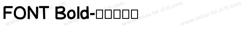 FONT Bold字体转换